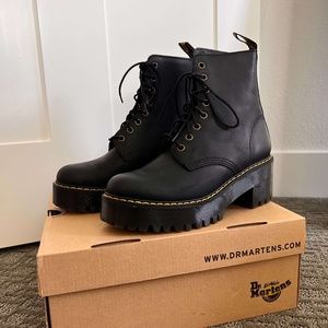 Dr. Martens High Boots Classic Leather Black Sz 7